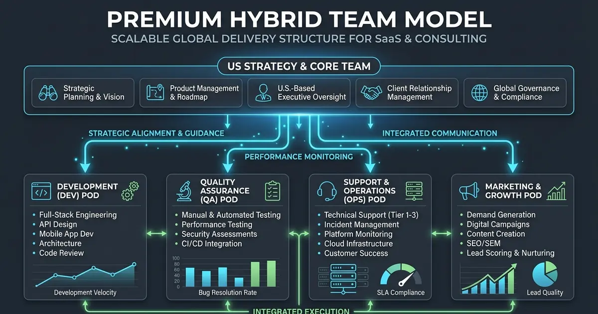 Offshore staffing process from scope call to managed remote team