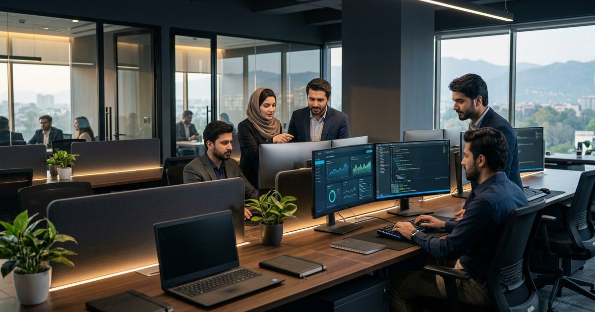 Modern office space in Islamabad representing the rise of Pakistan tech talent