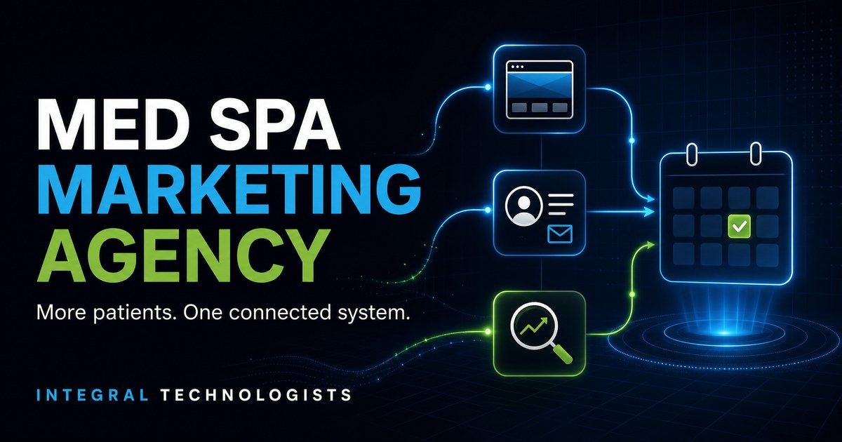 Integral Technologists Med Spa Marketing Agency: more patients through one connected system